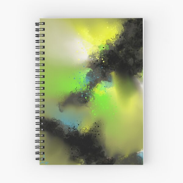 Item preview, Dropping The Ink - Green Yellow Black Abstract designed and sold by Joey Santiago.