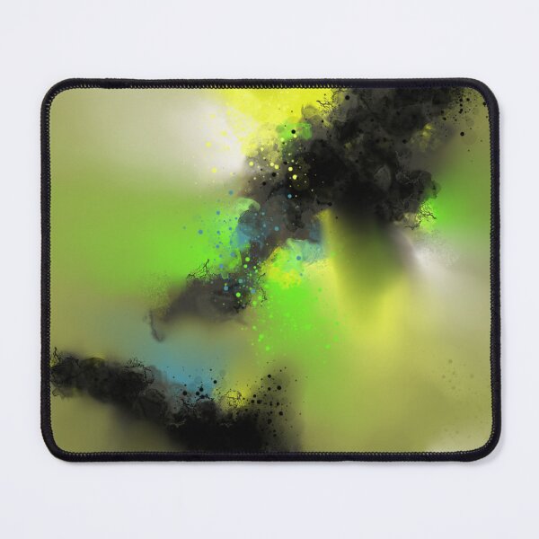 Item preview, Dropping The Ink - Green Yellow Black Abstract designed and sold by Joey Santiago.