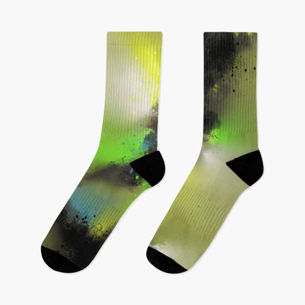 Item preview, Dropping The Ink - Green Yellow Black Abstract designed and sold by Joey Santiago.