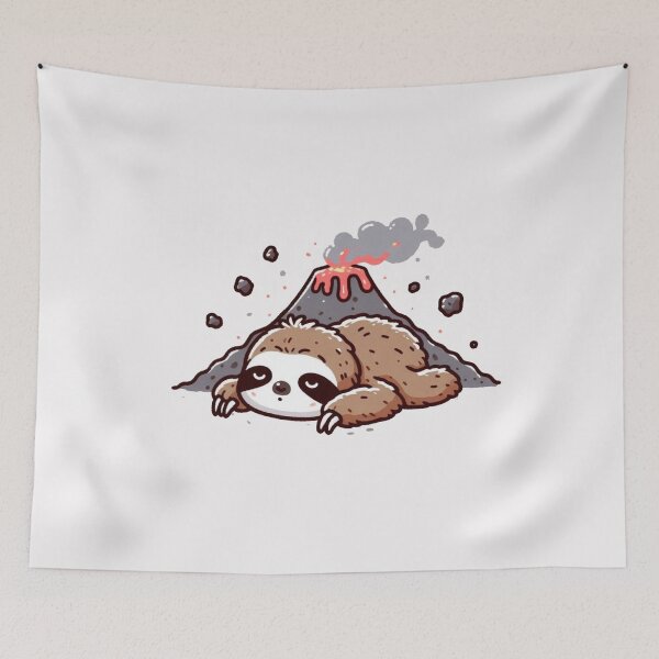Item preview, volcano ash Sloth designed and sold by LemuellTrends.