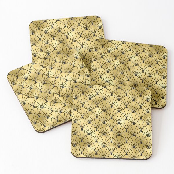 Item preview, Trendy Art Deco Golden Ombre And Black Pattern designed and sold by DEC02.