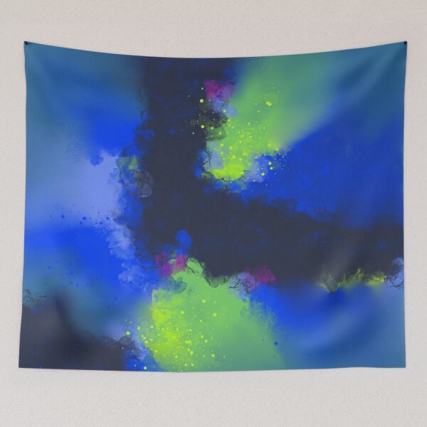 Item preview, Rhapsody In Blue - Blue Green Abstract designed and sold by Joey Santiago.