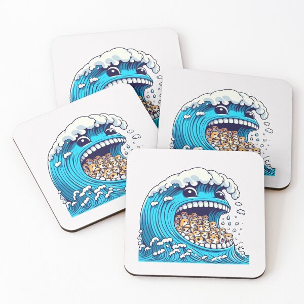 Item preview, cookie monster tsunami Dog designed and sold by LemuellTrends.