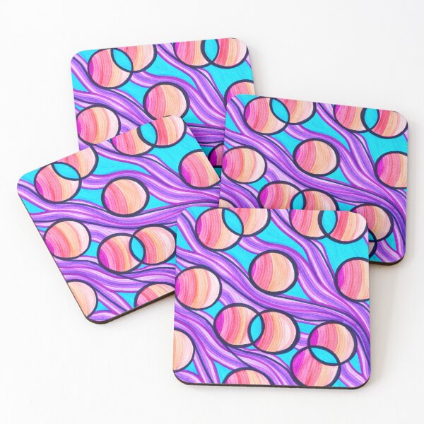 Item preview, Pink Orbs in Purple Tree Branches designed and sold by artofkathleen.