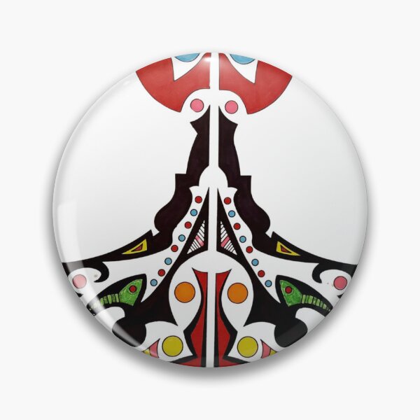 New Original Tattoo Drawing that is AI-Generated Coloring Page "Tribal Angel" Pin