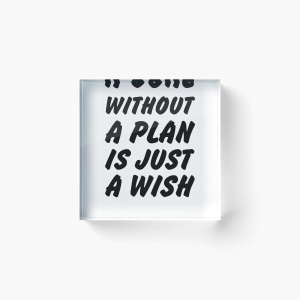 Item preview, A Goal Without A Plan is Just A Wish (2) designed and sold by alkamhfashion.