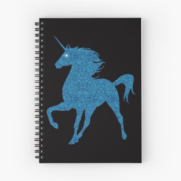 Item preview, Blue Faux Glitter Magical Unicorn designed and sold by Atteestude.