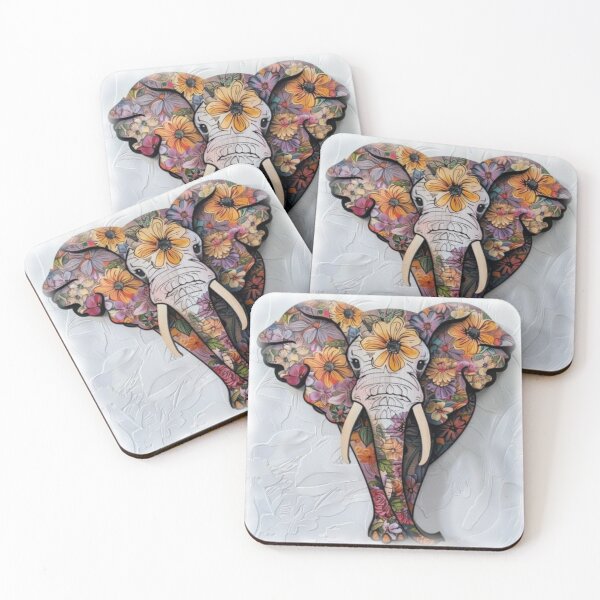 Item preview, A Fun Flowery Elephant designed and sold by aginlow.