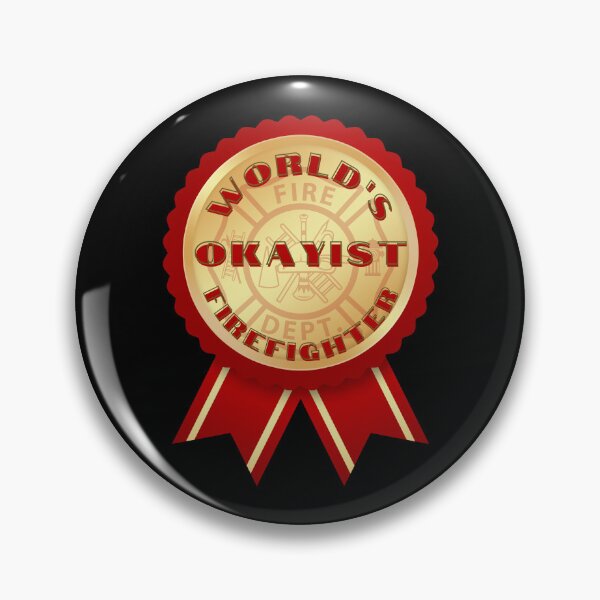 Item preview, World's Okayist Firefighter designed and sold by DizzyDispatcher.