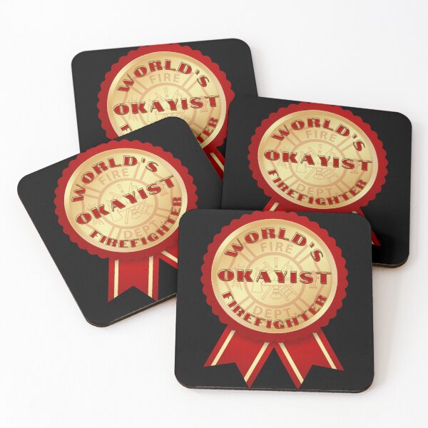 Item preview, World's Okayist Firefighter designed and sold by DizzyDispatcher.