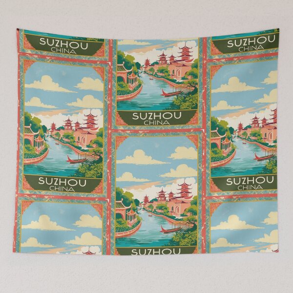 Item preview, Suzhou China Vintage Travel Tourism  designed and sold by TravelersGems.