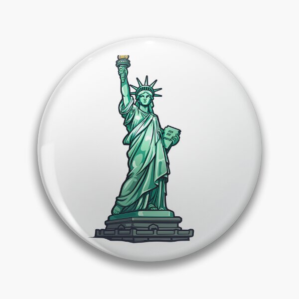 Item preview, Cartoon Statue of Liberty Stickers, Logo, Illustration, Wall arts, Art Prints and More designed and sold by Kevin Lou.
