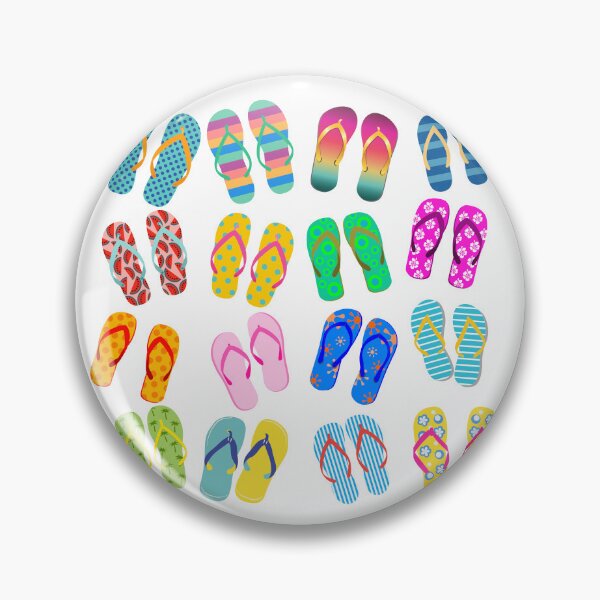 Item preview, Colorful Summer flip flops designed and sold by RockyTees1.