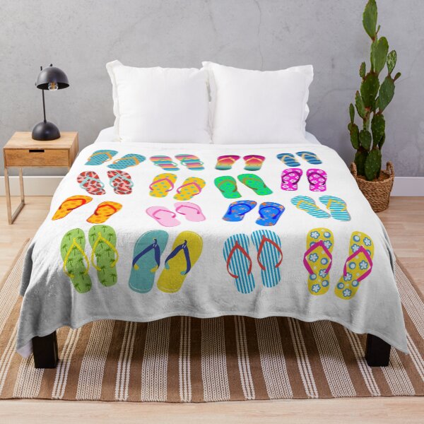 Item preview, Colorful Summer flip flops designed and sold by RockyTees1.