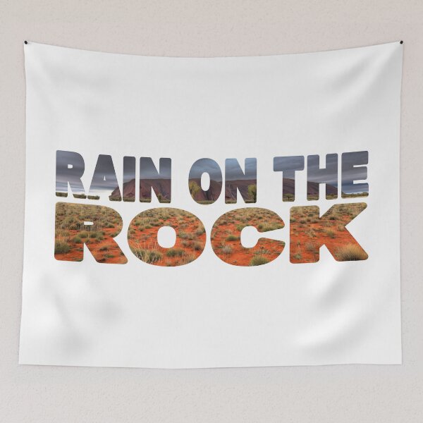 Item preview, RAIN ON THE ROCK - Ayers Rock Waterfalls NT Australia designed and sold by Adam Gormley.