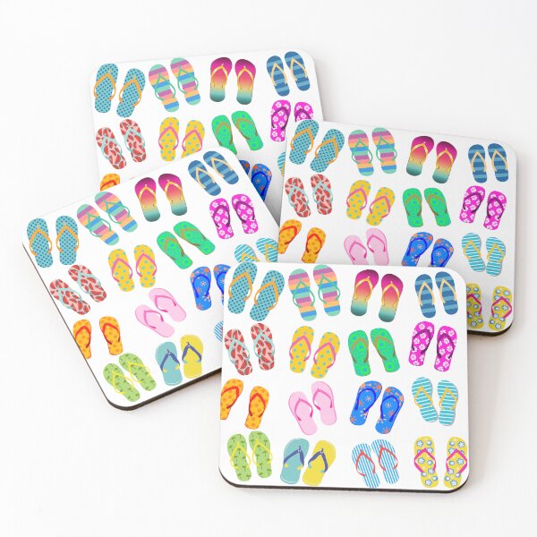 Item preview, Colorful Summer flip flops designed and sold by RockyTees1.