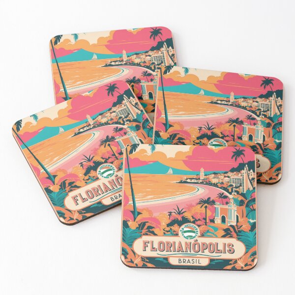 Item preview, Florianopolis Brasil Vintage Travel Tourism  designed and sold by TravelersGems.