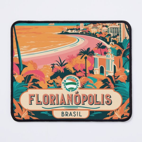 Item preview, Florianopolis Brasil Vintage Travel Tourism designed and sold by TravelersGems.