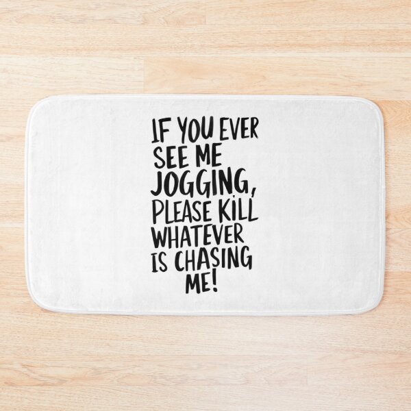 Item preview, anti jogging, FunnyFits70, meme, funny, humor, funny exercise, hilarious, funny slogan, fitness enthusiast, jogging humor, sarcastic, running joke, funny workout, funny fitness gear, dad joke,  designed and sold by FunnyFits70.