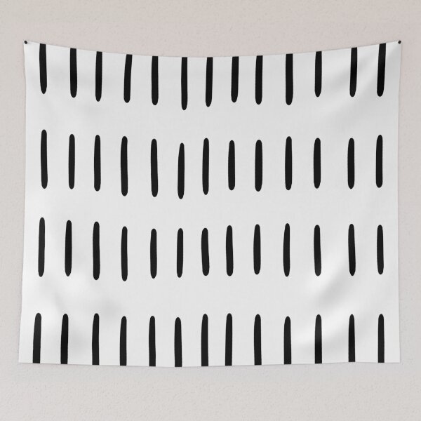 Item preview, Scandi Skandi Lines Pattern minimal minimalist monochrome Scandinavian designed and sold by LD ART.