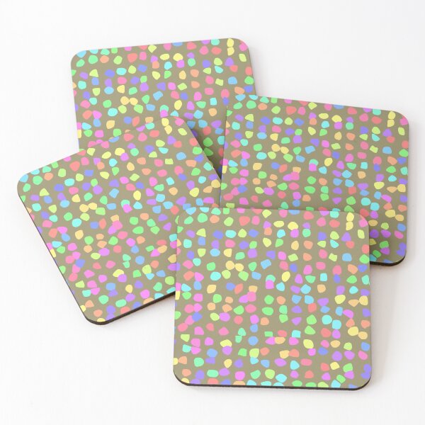 Item preview, Caramel Rainbow Candy Joy Blobs Happy Party Pattern designed and sold by EvergreenMotifs.