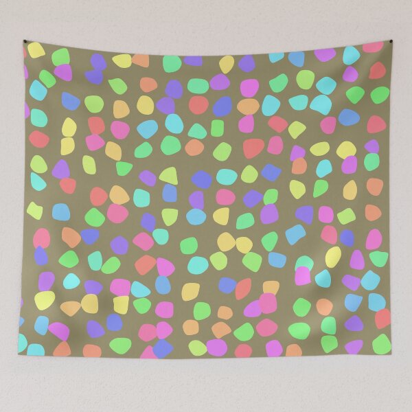 Item preview, Caramel Rainbow Candy Joy Blobs Happy Party Pattern designed and sold by EvergreenMotifs.