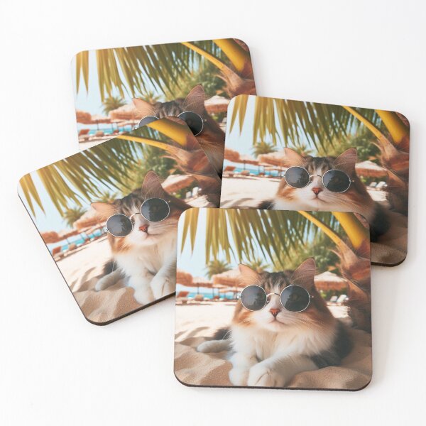 Item preview, The cat enjoys the sand designed and sold by DadaVa.