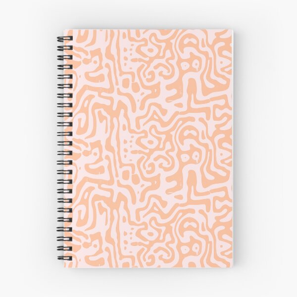 Item preview, Liquid Maze in Pantone Color of the Year "Peach Fuzz" PANTONE 13-1023 designed and sold by Monochrome-Dog.