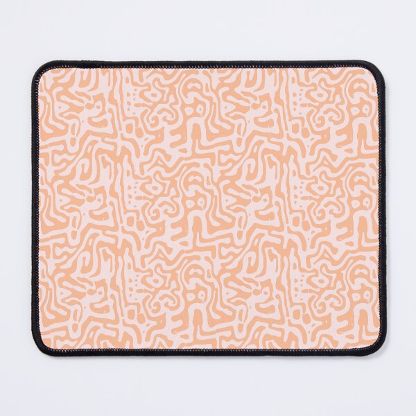 Item preview, Liquid Maze in Pantone Color of the Year "Peach Fuzz" PANTONE 13-1023 designed and sold by Monochrome-Dog.