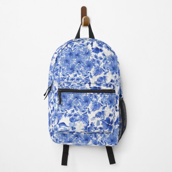 Item preview, Blue Flowers Floral Pattern Watercolor designed and sold by Jaana Day.