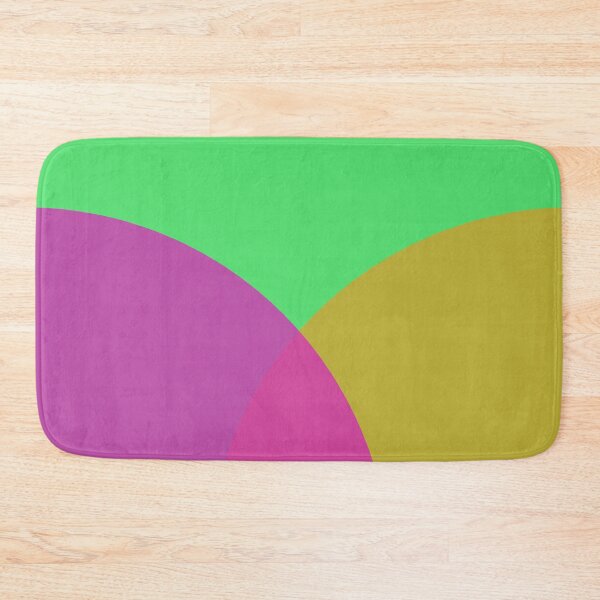 Item preview, Tricolor Gradient Overlap Circles Simple Geometry Pattern designed and sold by EvergreenMotifs.