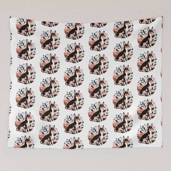 Item preview, Abstract Floral Rat Terrier  designed and sold by TheAnimalZ00.