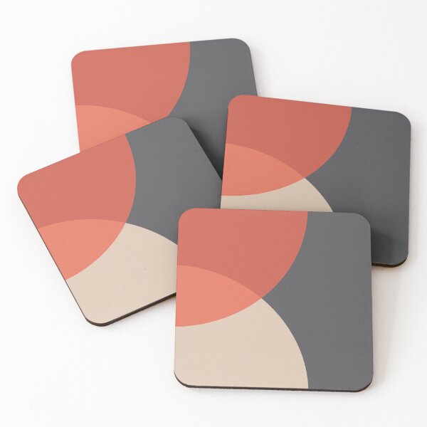 Item preview, Tricolor Gradient Overlap Circles Simple Geometry Pattern designed and sold by EvergreenMotifs.