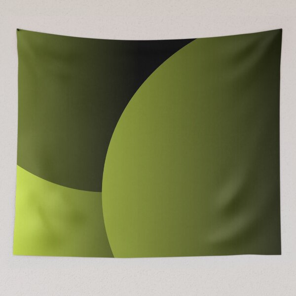 Item preview, Tricolor Gradient Overlap Circles Simple Geometry Pattern designed and sold by EvergreenMotifs.