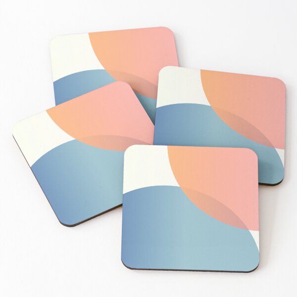 Item preview, Tricolor Gradient Overlap Circles Simple Geometry Pattern designed and sold by EvergreenMotifs.
