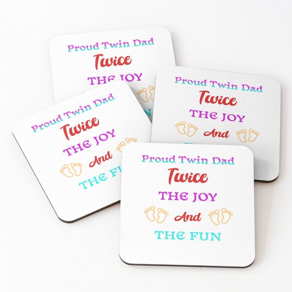Item preview, Best Fathers gift for proud twin dads or dad to be designed and sold by PrintSparkDesigns.