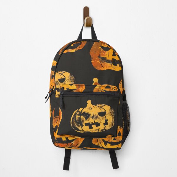 Item preview, Halloween pattern 3 jack o lanterns orange pumpkins designed and sold by LD ART.