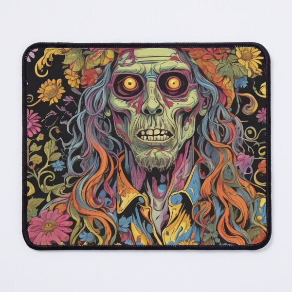 Item preview, Groovy Male Hippie Zombie of the Apocalypse designed and sold by EmeraldCauldren.