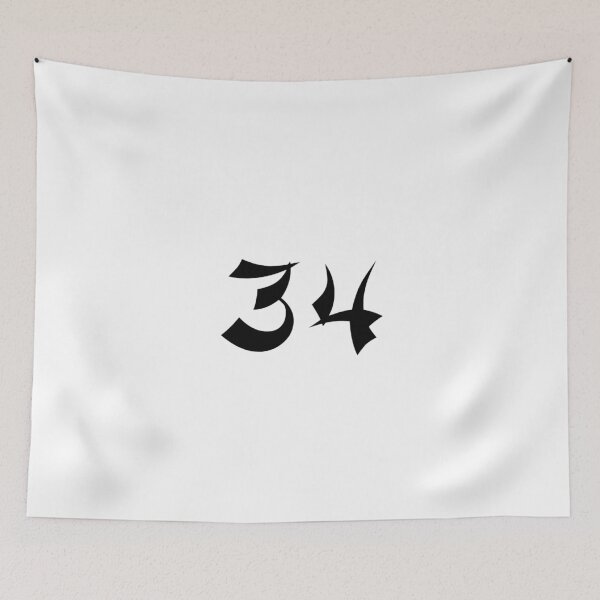 Item preview, 34, thirty-four, black, shangai designed and sold by Numbers-Art.