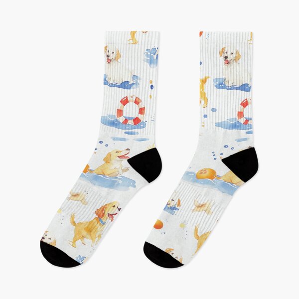 Item preview, Delightful watercolor pattern of dogs enjoying various activities designed and sold by DMay-art.