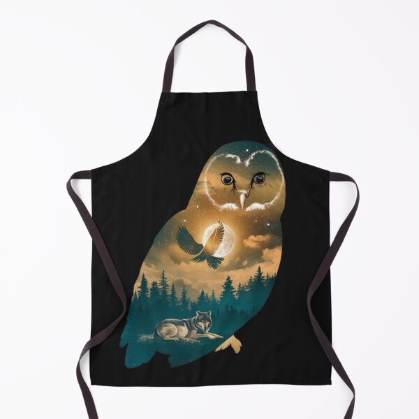 Item preview, owl nature animals fox wolf moon forest trees animal wilderness wolves wildlife blue wolf night designed and sold by thechoice1.