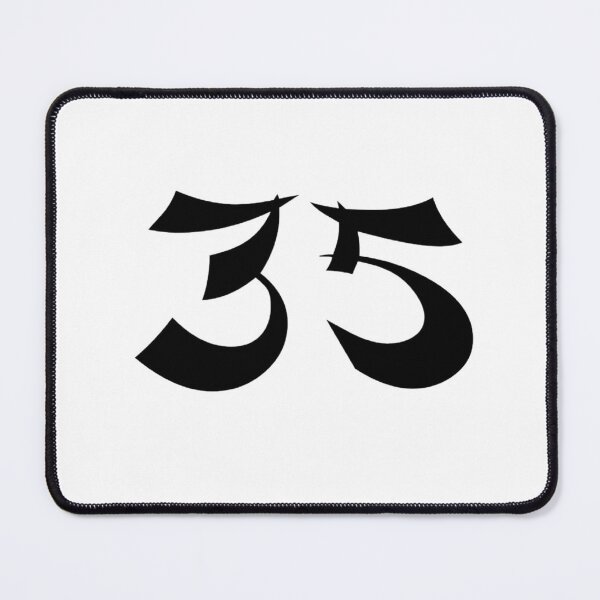 Item preview, 35, thirty-five, black, shangai designed and sold by Numbers-Art.