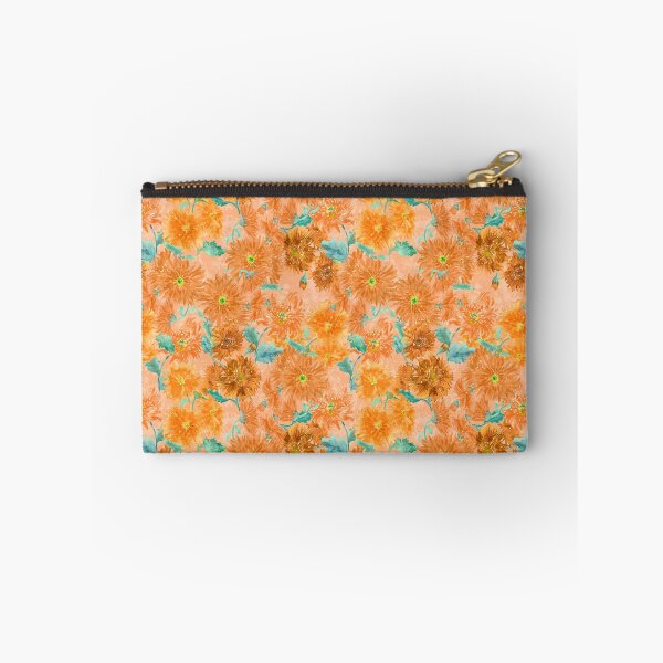 Item preview, Orange Floral Pattern Watercolor Painting designed and sold by Jaana Day.