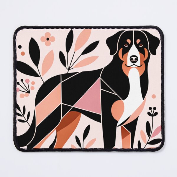 Item preview, Abstract Appenzeller Sennenhund Floral Art designed and sold by TheAnimalZ00.