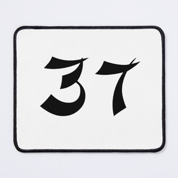 Item preview, 37, thirty-seven, black, shangai designed and sold by Numbers-Art.