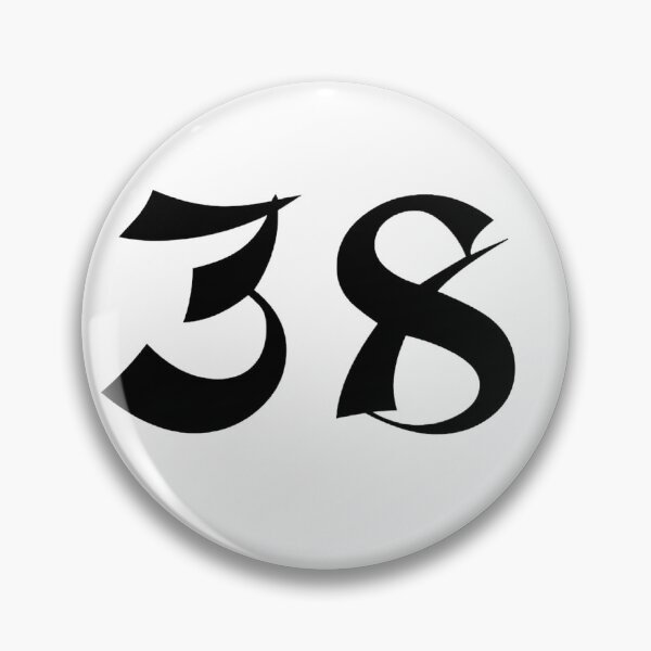Item preview, 38, thirty-eight, black, shangai designed and sold by Numbers-Art.