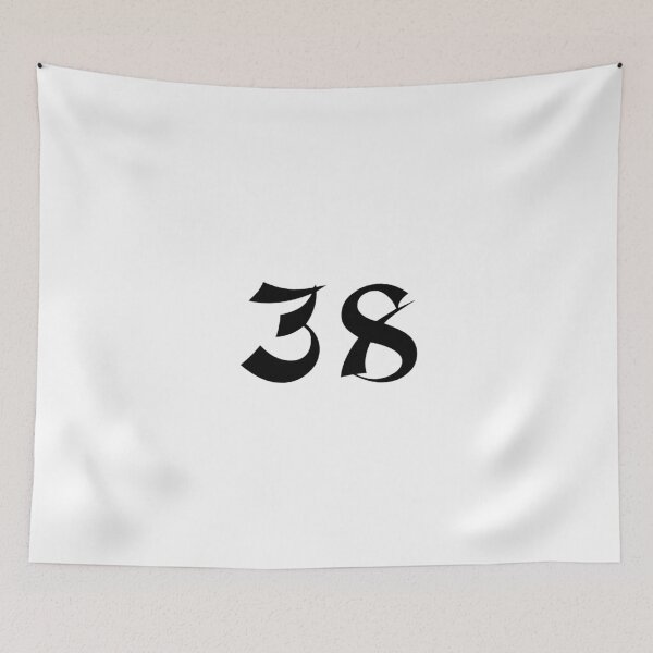 Item preview, 38, thirty-eight, black, shangai designed and sold by Numbers-Art.