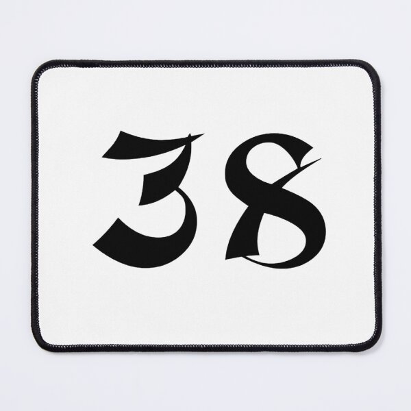 Item preview, 38, thirty-eight, black, shangai designed and sold by Numbers-Art.