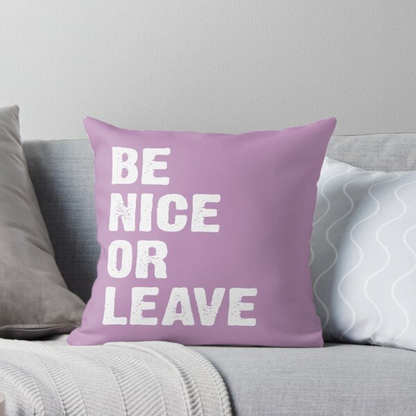 Item preview, Be Nice Or Leave - Lavender Purple designed and sold by Ziya Blue.