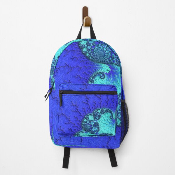 Item preview, Mandelbrot 44 - Intricate aquatic intertwined blue spirals designed and sold by Draeger0.